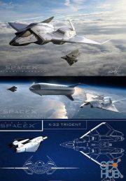 Space X-32 TRIDENT Star Fighter 2040air