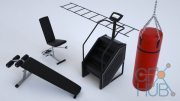 Cubebrush – Gym Equipment Pack