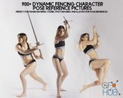 Gumroad – 900+ Dynamic Fencing Character Pose Reference pictures
