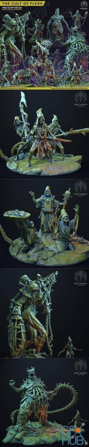 Bestiarum Miniatures - The Cult of Flesh December 2020 – 3D Print