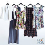 Dresses set 01 (max, obj)