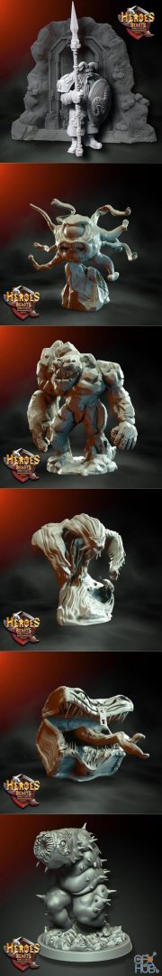 Heroes & Beasts – Welcome Pack – 3D Print