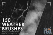 Creativemarket - 150 Weather Photoshop Brushes