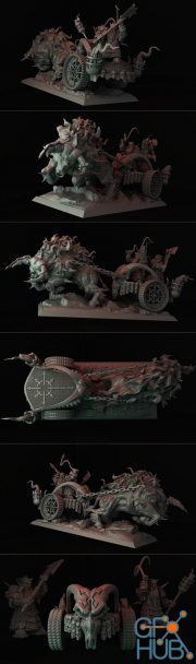 Infernal Dwarves Chariot – 3D Print