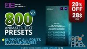 Videohive – Mogrt Title – 800 Text Presets for Premiere Pro & After effects V.7