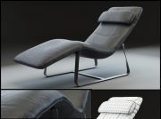 Modern chaise lounge 360 by Rolf Benz