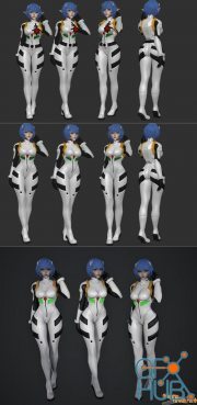 Rei Ayanami Space Elf Figurine – 3D Print