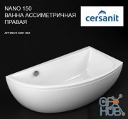 Corner bath Cersanit NANO 150