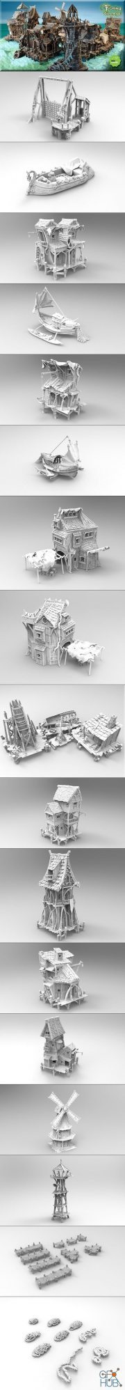 Fishing Village – 3D Print