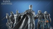 Cubebrush – Justice League – 6 characters for 3D Printing