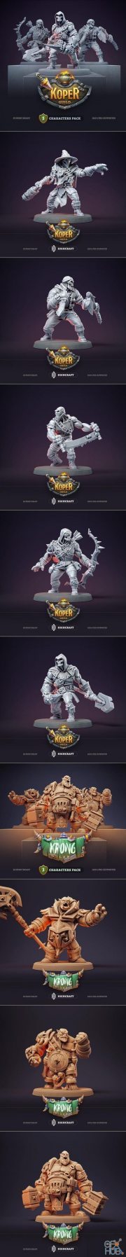Koper Guild & Krong Clan – 3D Print