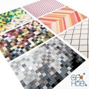 Colored Carpets (max, fbx)