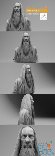 Christopher Lee - Saruman - Lord of the RIngs – 3D Print