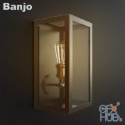 Banjo wall lamp
