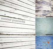 Dreen, grey, white, blue wooden panel