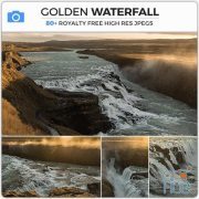 PHOTOBASH – Golden Waterfall