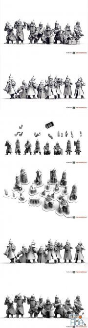 Valour Korps - Light Artillery Crew – 3D Print