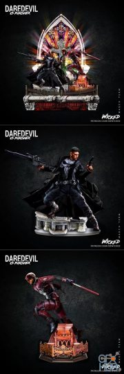 The Punisher and Daredevil Diorama from Marvel – 3D Print