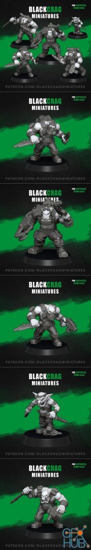 BlackCrag - Orc Special Forces – 3D Print