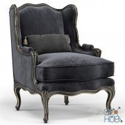 Louis XV Bergere Wing French Armchair