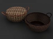 Two baskets ethno-style