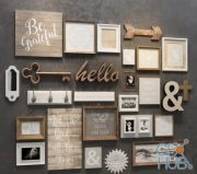 Decor for wall, photos and boards