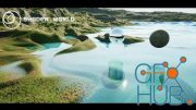 Unreal Engine – Shader World : procedural landscape, ocean, foliage