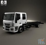 Iveco EuroCargo Double Cab Chassis Truck 2008 (Hamster 3D)
