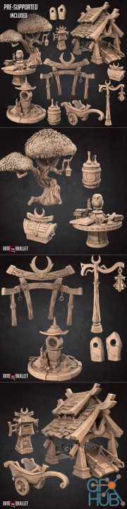 Bite the Bullet - Night Elves Assets Pack – 3D Print