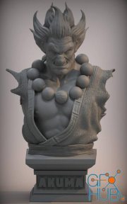 Akuma bust – 3D Print