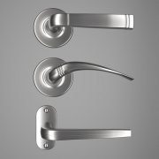 Three door handles