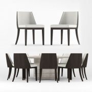 Table and eight chairs