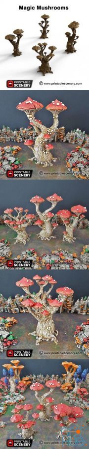 Magic Mushrooms – 3D Print