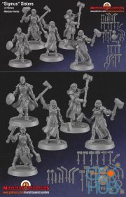 Monstrous Encounters - Sisters of Sigmus Adepts – 3D Print