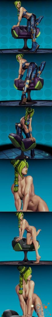 Jolyne with uncensored nude version – 3D Print