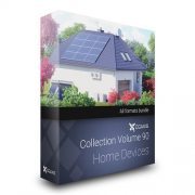 CGAxis Home Devices 3D Models Collection Volume 90