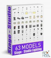 CGTrader – 63 Studio Stage Theater Cinema Lighting Collection 3D model