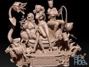 DC Female Diorama – 3D Print