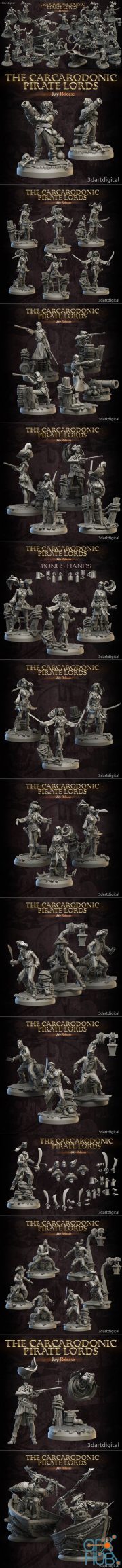 The Carcarodonic Pirate Lords July Release – 3D Print