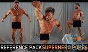 Male Superhero Poses 430 Images Including 360° Turnarounds