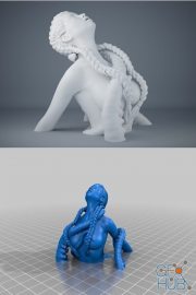 Octopus and woman – 3D Print