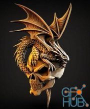 Skull and dragon – 3D Print