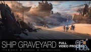 ArtStation – Ship Graveyard Key Art Full Video Process