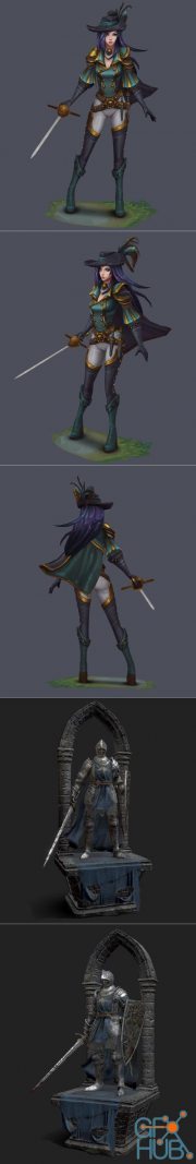 Musketeer and Dark Souls 3 - Lothric Knight Royal Guard – 3D Print