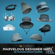 ArtStation – Marvelous Designer Hats – 3D Fashion Design Course