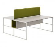 Double table system by MDF Italia Venti