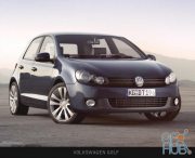 Volkswagen golf car Hi-Poly