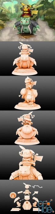 Pikachu Naruto Cosplay – 3D Print