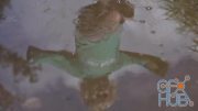 MotionArray – Reflection Of A Child In A Puddle 1023004