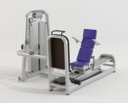 Fitness machine with power bench